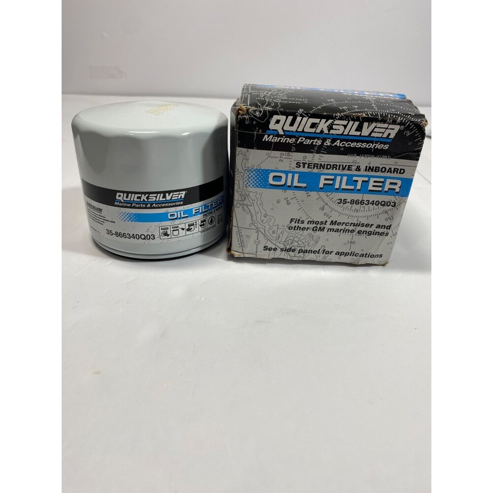 QuickSilver Oil Filter Genuine OEM Mercury Marine MerCruiser V6 V8 35-866340Q03